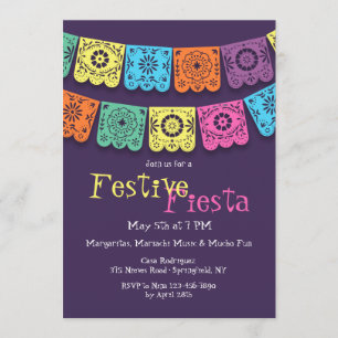 Convite Fiesta Flags