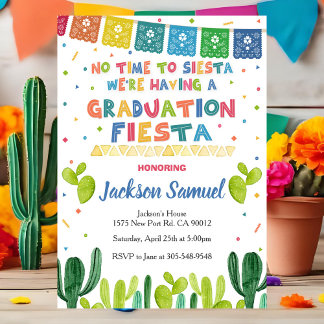 Convite Fiesta Graduation Party Invitation Mexican Invite