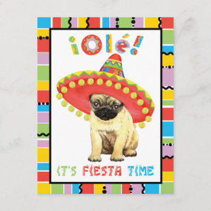 Convite Fiesta Pug