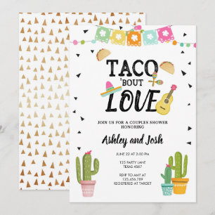 Convite Fiesta Taco Bout Love Cactus Casal Chá