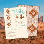 Convite Fiesta Terracotta Desert Impressão aniversário de<br><div class="desc">Um modelo aniversário de 30 anos simples, moderno, elegante e chic com um tema do sudoeste, o deserto, apresentando um motif tribal, desenhado à mão no Sudoeste, em estilo expressivo, artístico. Uma escolha encantadora para uma trigésima festa de aniversário no deserto, na Arizona, num spa, por exemplo, em Scottsdale etc....</div>
