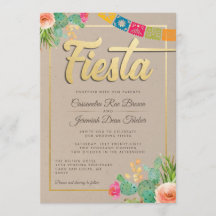 Convite Fiesta Wedding