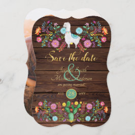 Convite Fiesta Wedding Salva Data Flores De Llama