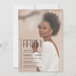 Convite Fifty and Fabulous Photo 50th Birthday Party