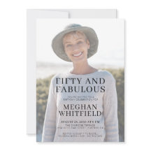 Fifty and Fabulous Photo 50th Birthday Party