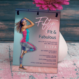 Convite Fifty Fit Fabulous Dance Invitation