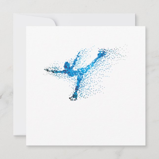 Convite Figure Skating Girl Winter Sports Gift (Frente)