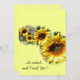 Convite Fila de Festa de noivado do Jardim dos Girassóis A