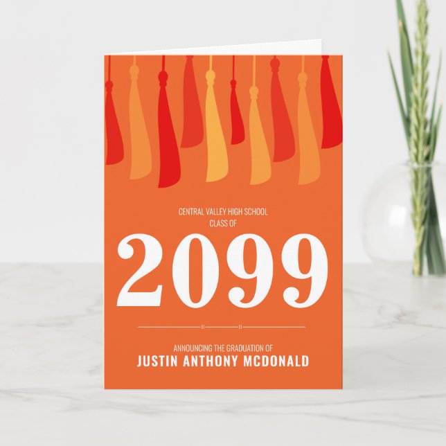 Convite Fila Laranja de Formatação Fotográfica de Tasilela (Frente)