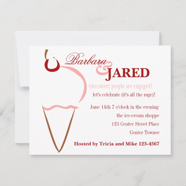 Convite Filas de Sorvete (Frente)