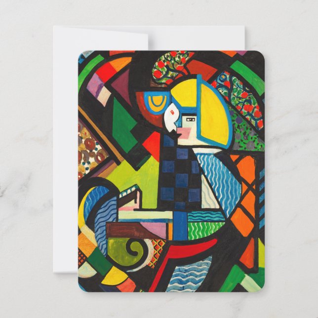 Convite Filha em um Rocker (1917-1918) por Henry Lyman (Frente)