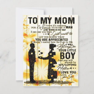 Convite Filho Para Carta Da Minha Mãe, Presente Da Família