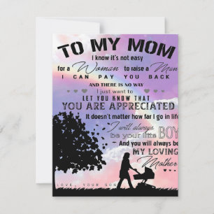 Convite Filho Para Carta Da Minha Mãe   Presente Nova Casa