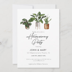 Convite Filiação de Aquecimento de Plantas Aquáticas