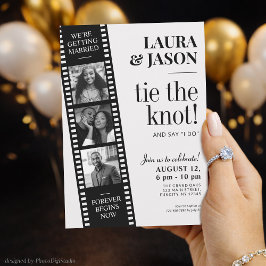 Convite Film Strip Invite, Hollywood Movie Custom Wedding 