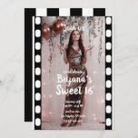 Convite Filme de Cinema de Hollywood Fotografia Sweet 16<br><div class="desc">Isso pode ser personalizado para qualquer evento.</div>