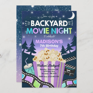 Convite Filme De Noite De Noite No Quintal Sob A Estrela