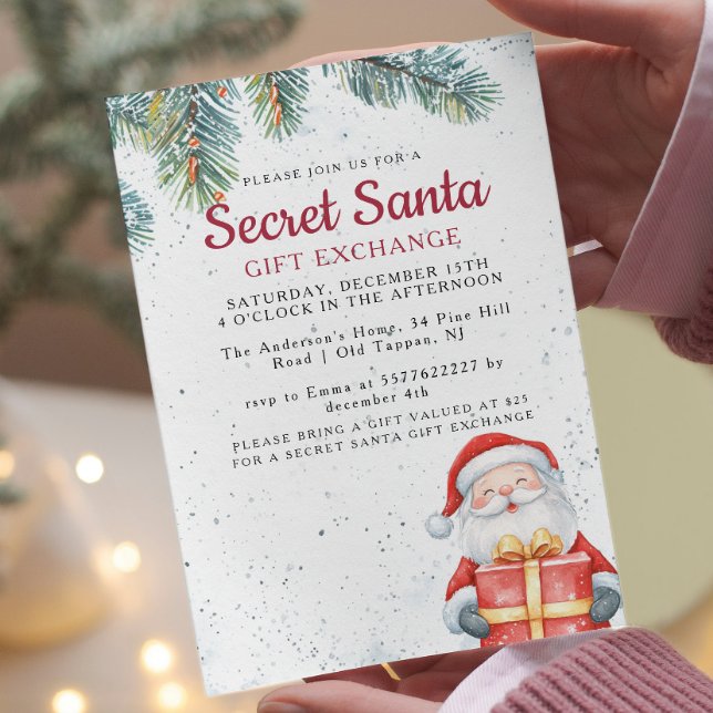 Convite Filtros Pine I Papais noeis Com Festa Secreta De P (Criador carregado)