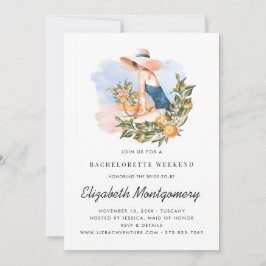 Convite Fim de Semana da Bachelorette de Destino | Citrus