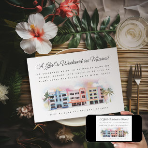 Convite Fim de Semana da Bachelorette de Miami Beach