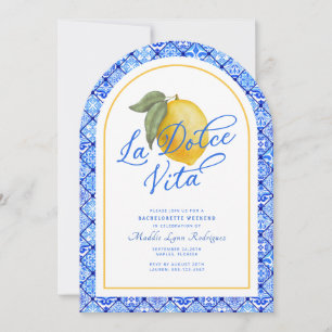 Convite Fim de Semana da Dolce Vita Bachelorette