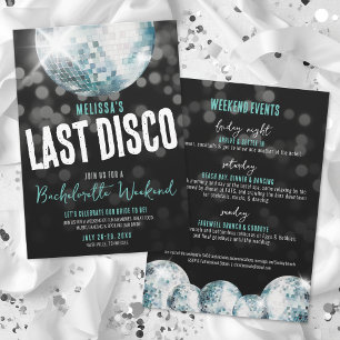 Convite Fim de Semana das Meninas Última Discoteca Despedi