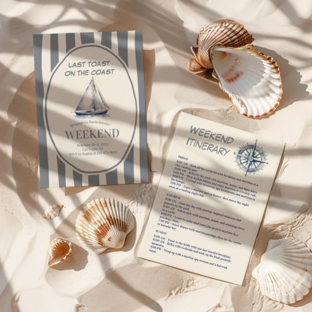 Convite Fim de semana das ondas náuticas do veleiro (Criador carregado)