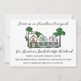 Convite Fim de Semana das Raparigas de Vineyard da Martha