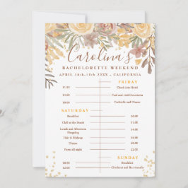Convite Fim de semana de despedida de solteira com linha d