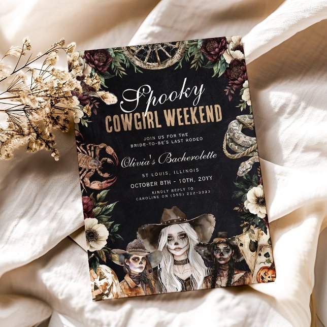 Convite Fim de Semana de Despedida de Solteira da Cowgirl  (Criador carregado)