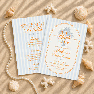 Convite Fim de Semana de Despedida de Solteira do Clube Ba