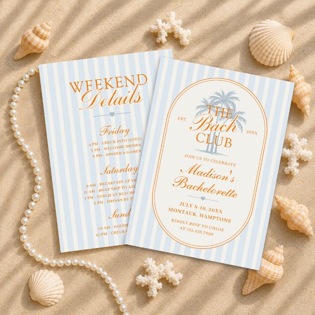Convite Fim de Semana de Despedida de Solteira do Clube Ba (Criador carregado)