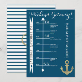 Convite Fim de semana de despedida de solteira náutica ref