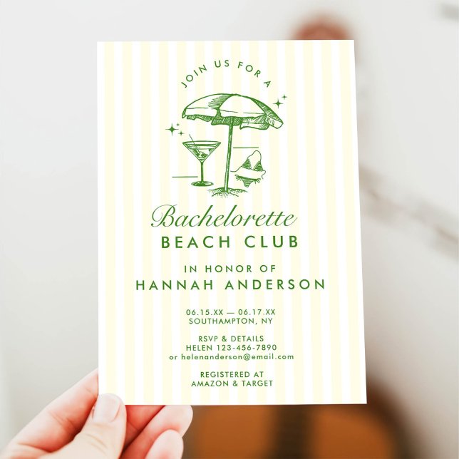 Convite Fim de Semana de Despedida de Solteira Retro Moder (Criador carregado)