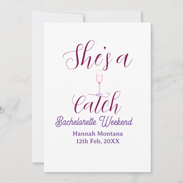 Convite Fim de semana de despedida de solteira She's a cat (Frente)