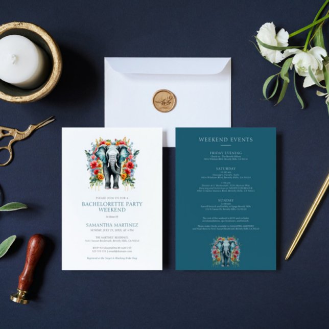 Convite Fim de semana de festa de despedida de solteira do (Criador carregado)