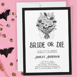 Convite Fim de Semana de Festa de solteira de Noiva ou Mor