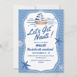 Convite Fim de Semana de Obtenção do Nauti Bachelorette