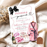 Convite Fim de Semana de Pajamas e Prosecco Bachelorette<br><div class="desc">Convite de Fim de Semana de Pijamas e Prosecco,  Convite de Fim de Semana de Arco Preto Coquette,  Convite de Fim de Semana,  Convite de festas de Pijamas e Prosecco,  Convite Itinerário de Fim de Semana de Bachelorette</div>