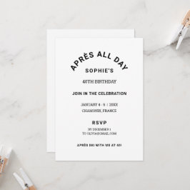 Convite Fim de Semana do aniversário de 40 anos de inverno