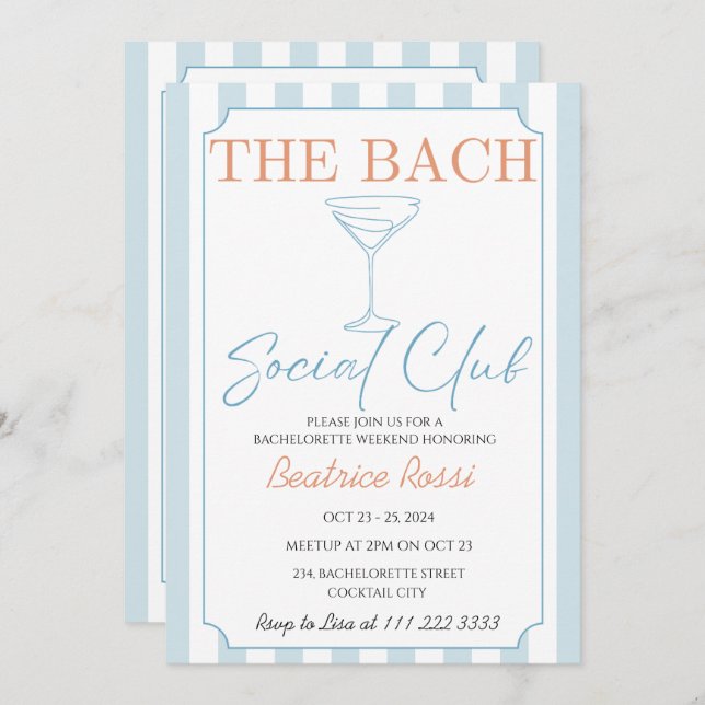 Convite Fim de Semana do Country Social Club Cocktail (Frente/Verso)