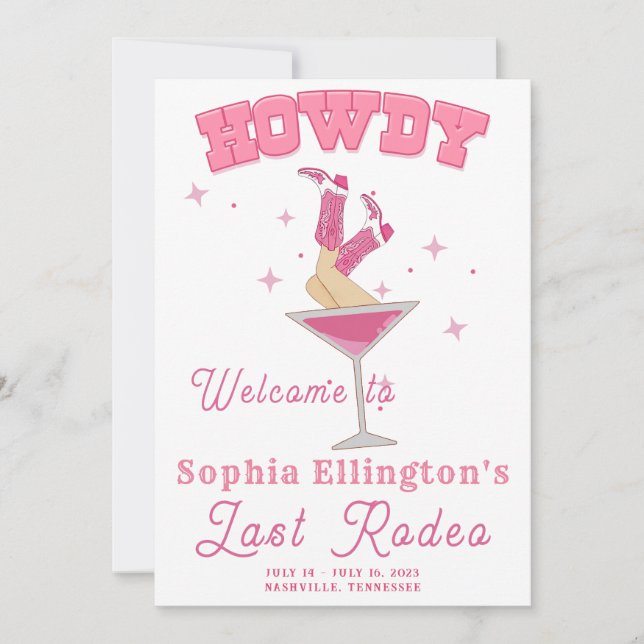 Convite Fim de Semana do Último Rodeio Rosa (Frente)