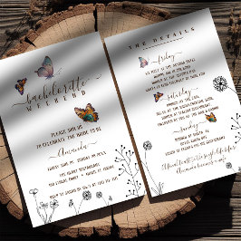 Convite Fim de semana minimalista para solteira