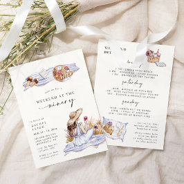 Convite Fim de semana na picnic Cottage Bachelorette