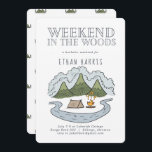 Convite Fim de semana no mato | Despedida de solteiro<br><div class="desc">As montanhas são cheio de charme malvado, mas caprichoso... com certeza, para abraçar seus convidados! Simples ilustrações de esboço fazem com que esses designs mínimos simplesmente sejam na moda. Esses designs podem ser personalizados para sua ocasião especial e seriam perfeitos para seu chá de fraldas, chá de panela, festa de...</div>