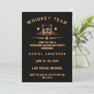 Convite Fim de Semana Personalizado de Festa de Despedida