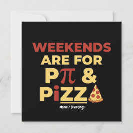 Convite Fim de Semana Pi Day & Festa de Pizza Comida Diver