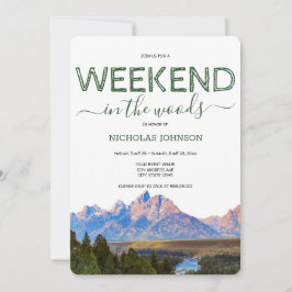 Convite Fim de Semana Rustic Mountain no Solteiro