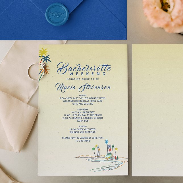 Convite Fim de Semana Tropical de Solteira (Criador carregado)