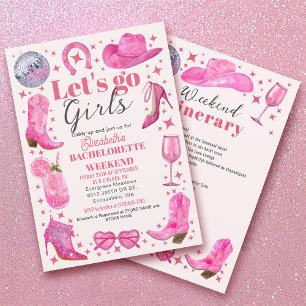 Convite Final de Semana da Última Festa de solteira Rodead